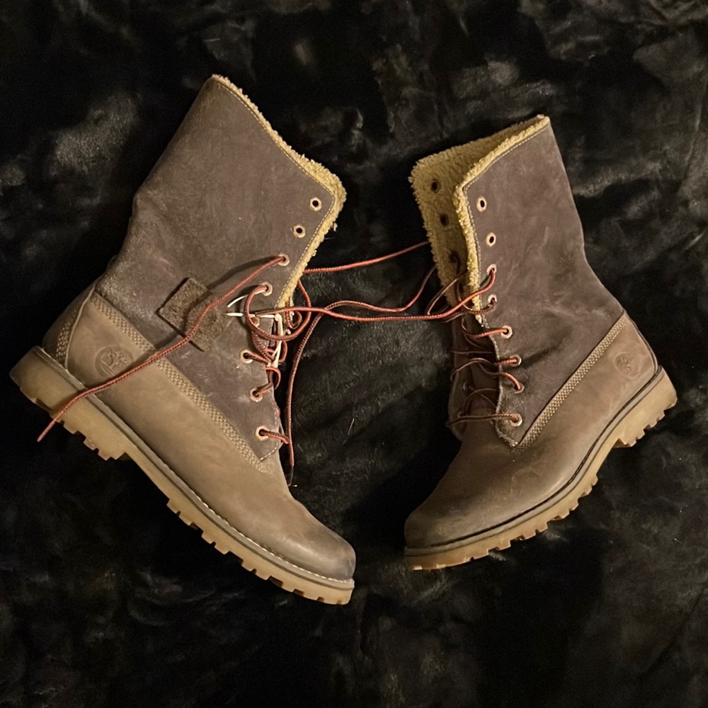 Distressed Timberland Boots
